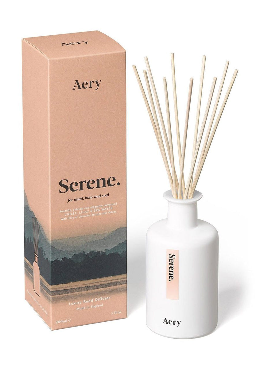 Violet & White Peach Scented Reed Diffuser